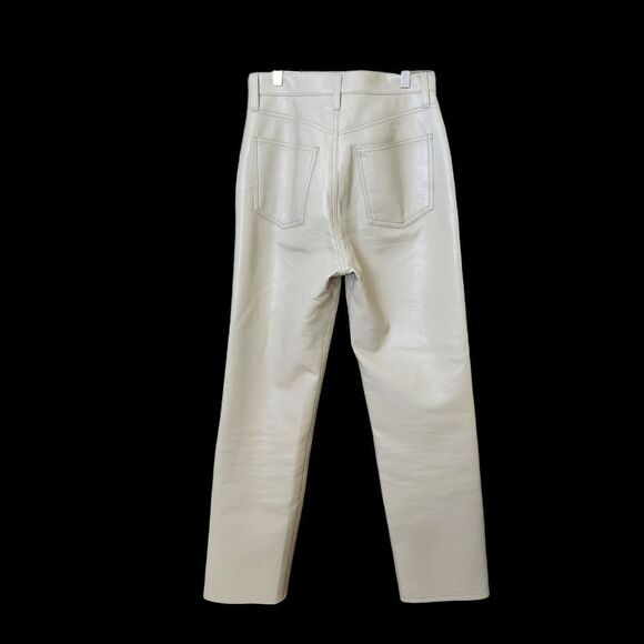 Agolde 90's Pinch waist Patent recycled leather pants‎ Sz 26 - Picture 8 of 12